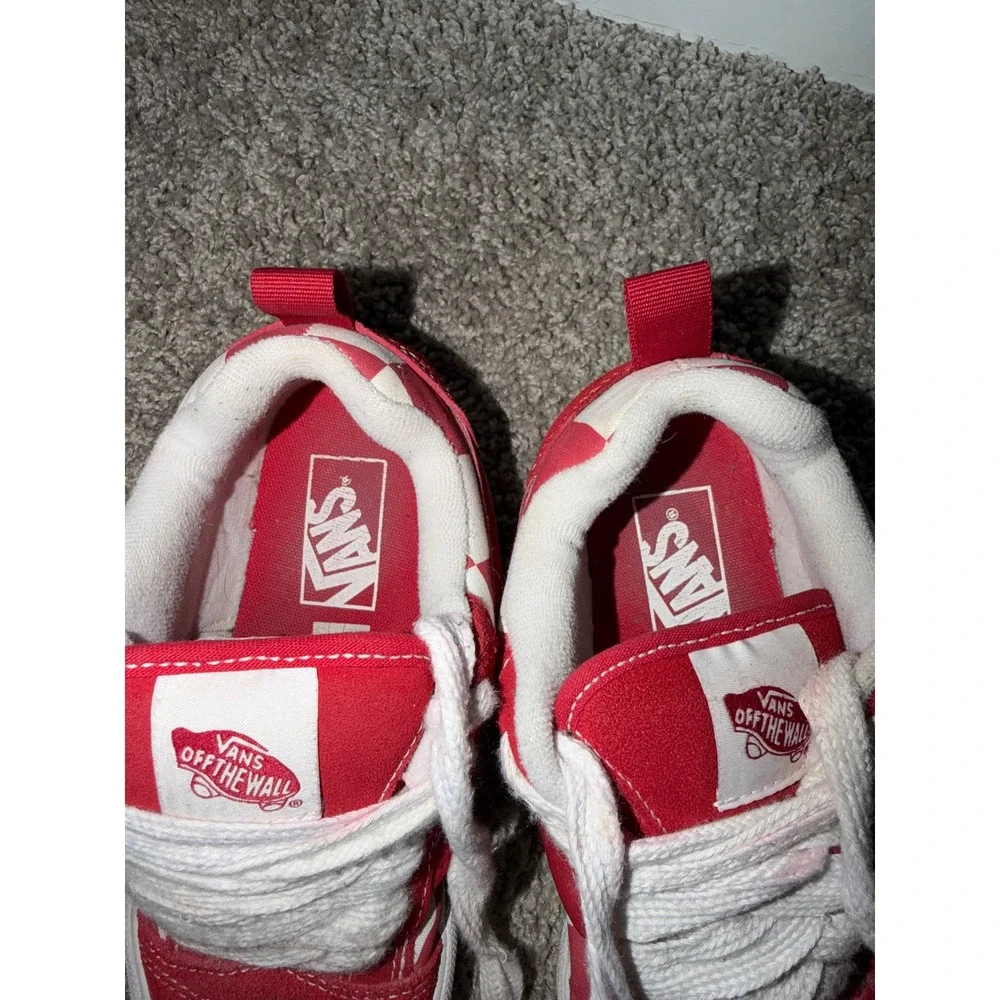 Boy vans red checkered knu Skools 4.5